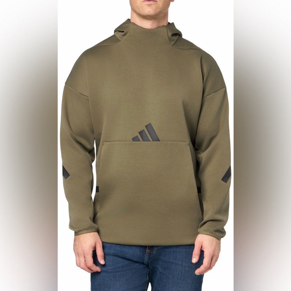 NWT Adidas Men's Olive Green Hoodie